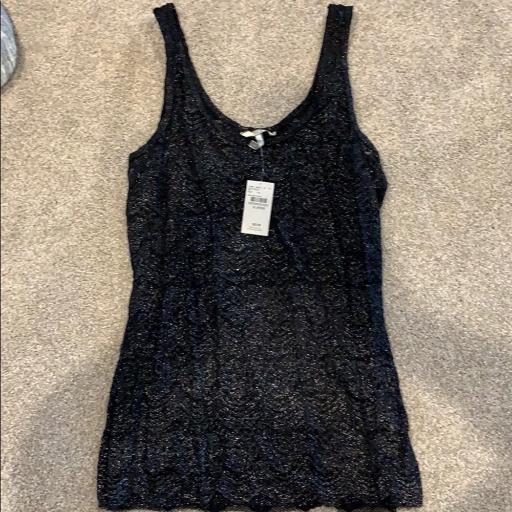 BKE Black Lace Top